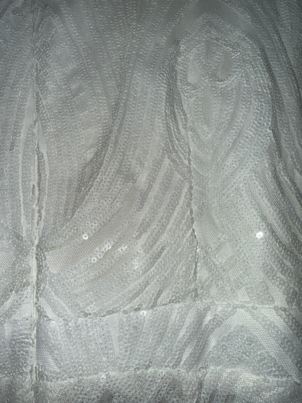 NWT Lulu’s White Sequin Bridal Jumpsuit - M - Picture 4 of 4